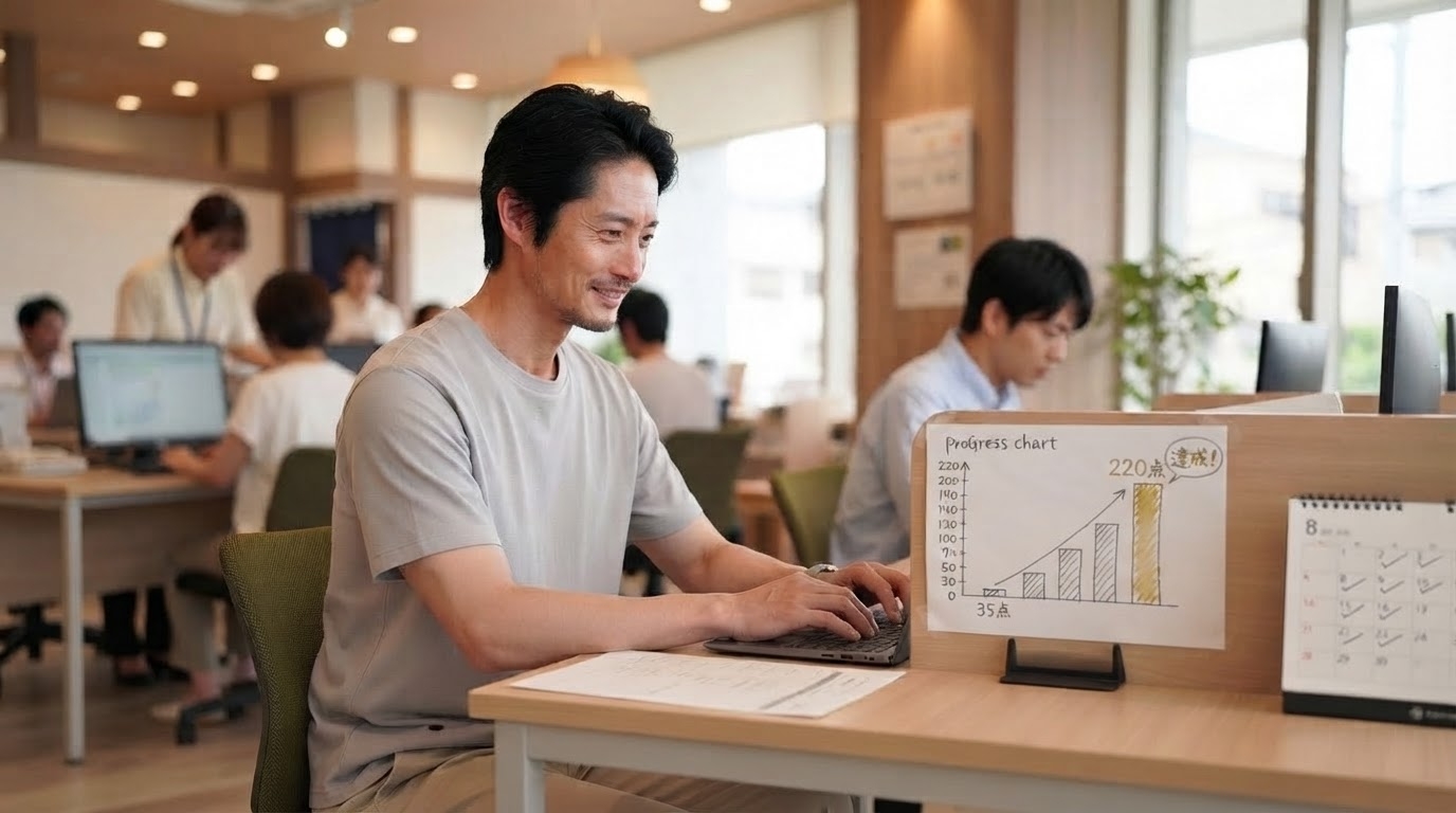 タイピング35点から220点へ――毎日続けて初めて変われた時期